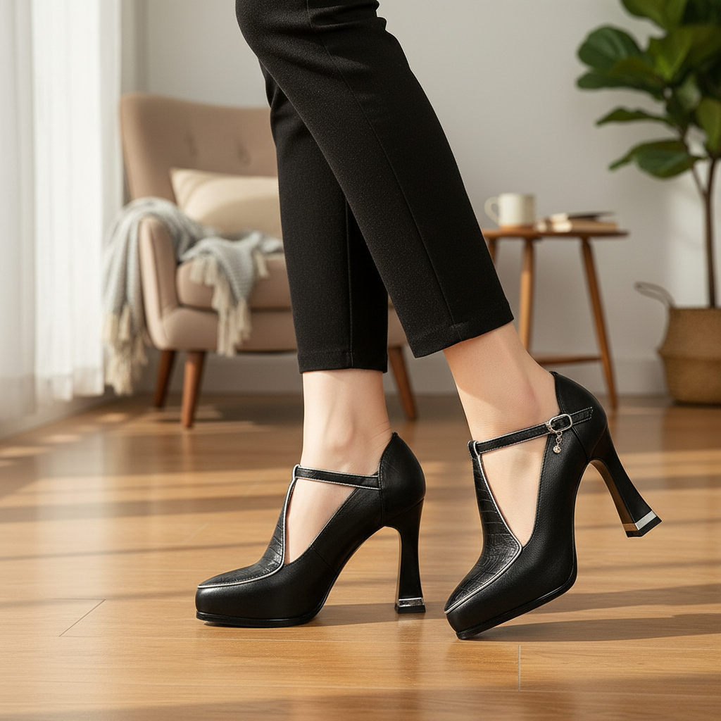 Aria Pointed Platform Heels