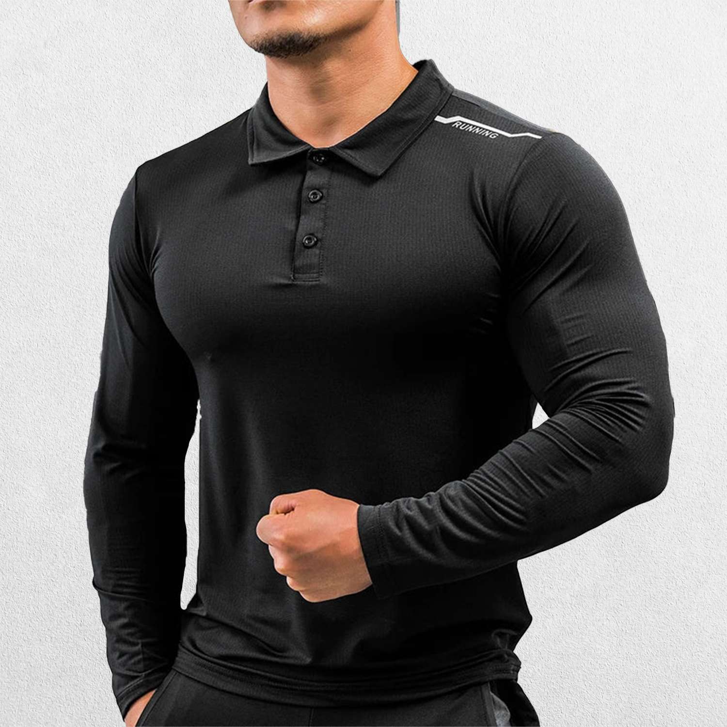 GPW Men's Compression Shirt - Long Sleeve Rashguard for Fitness
