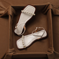 Alessia Pearl Strap Sandals – Women’s Low Heel Cushioned Slides