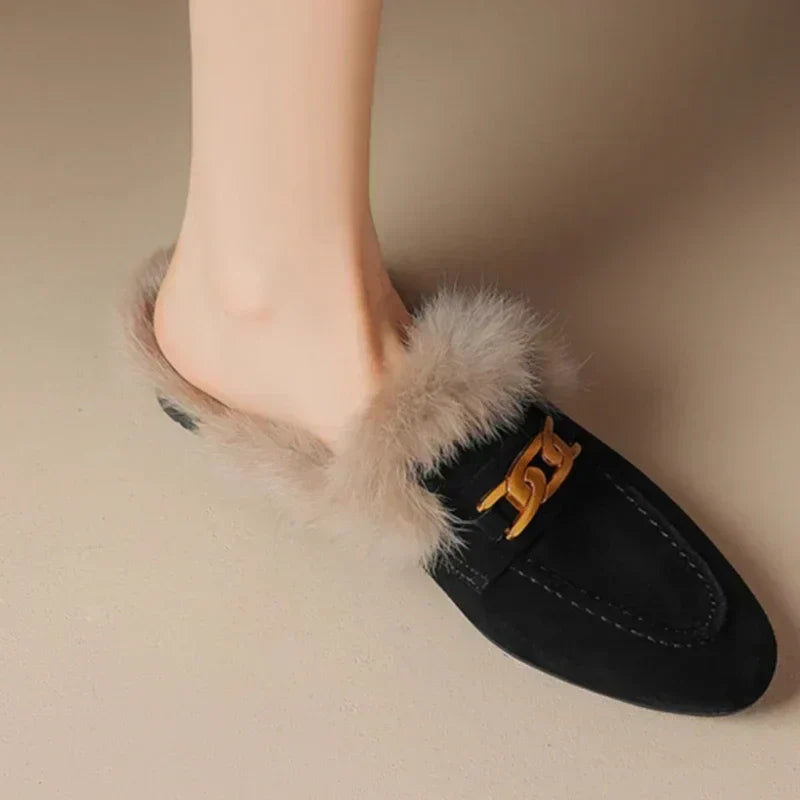 Mila Flannel Winter Slippers