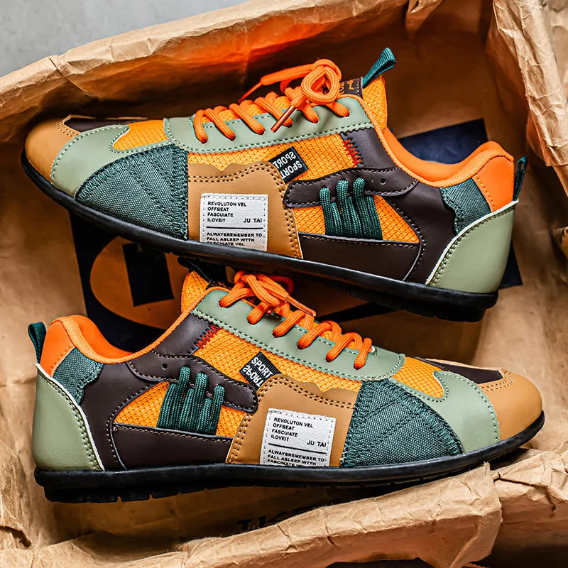 Racer Panel Low-Top Sneakers