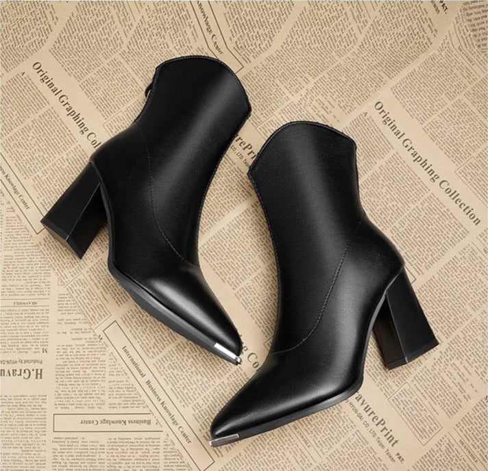 Raven Luxe Chrome Boots