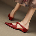 Alessia Leather Slingback Mules