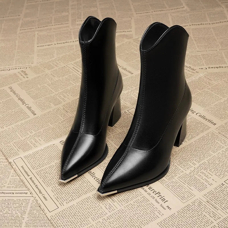 Raven Luxe Chrome Boots