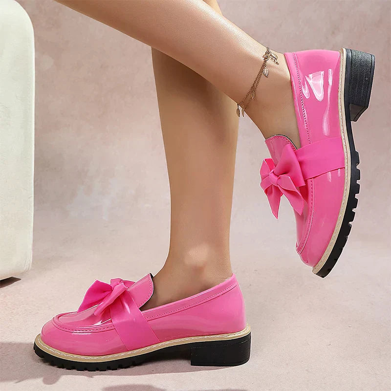 Carmen Bow Platform Loafers