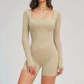 Women Bodysuits Gym Rompers Push Up Workout Clothes Backless Scrunch Fitness Sports Yoga Bodysuit Short Sleeves Fitness Jumpsuit