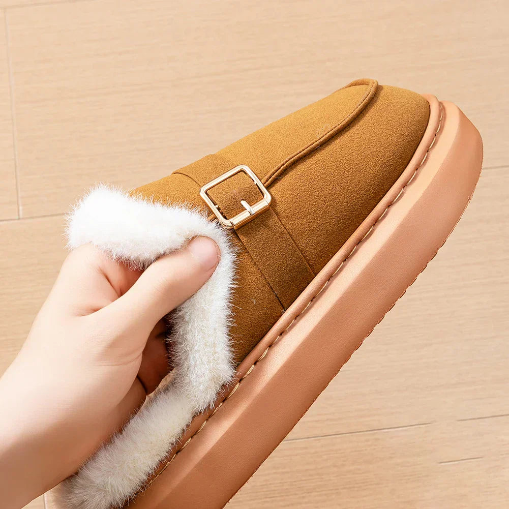 Elena Suede Winter Slippers