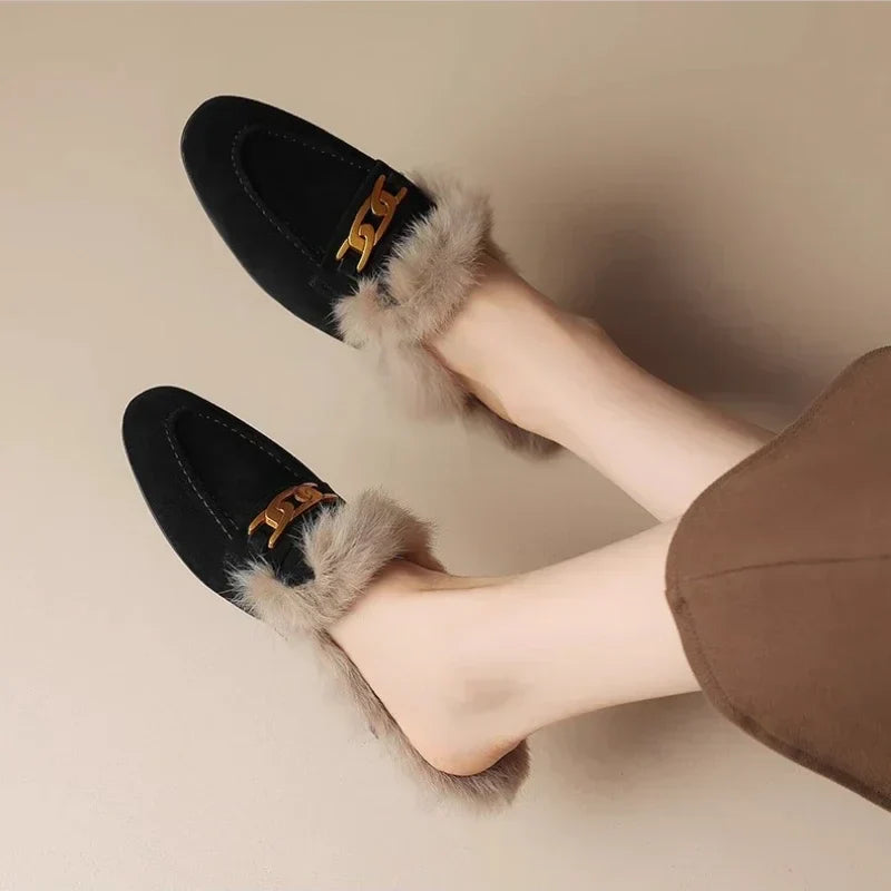 Mila Flannel Winter Slippers
