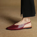 Alessia Genuine Leather Slingback Flats
