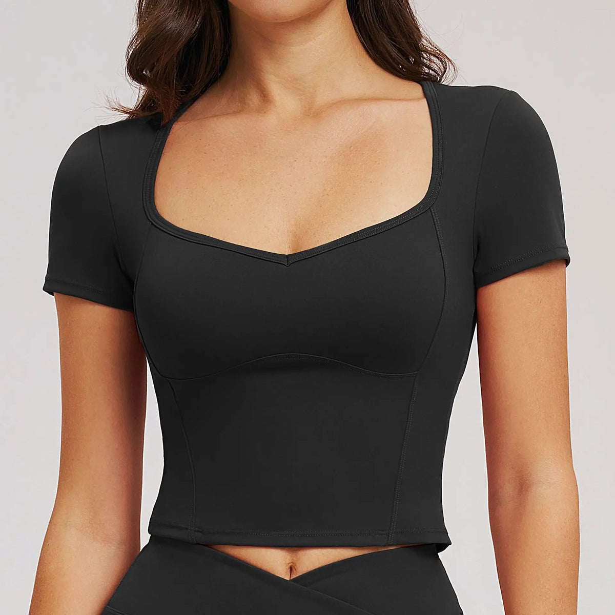 Sports T-shirt Women Fitness Top Yoga Short Sleeves Dance Clothes High Elastic Running Shirts Gym Push Up Workout Top Tee