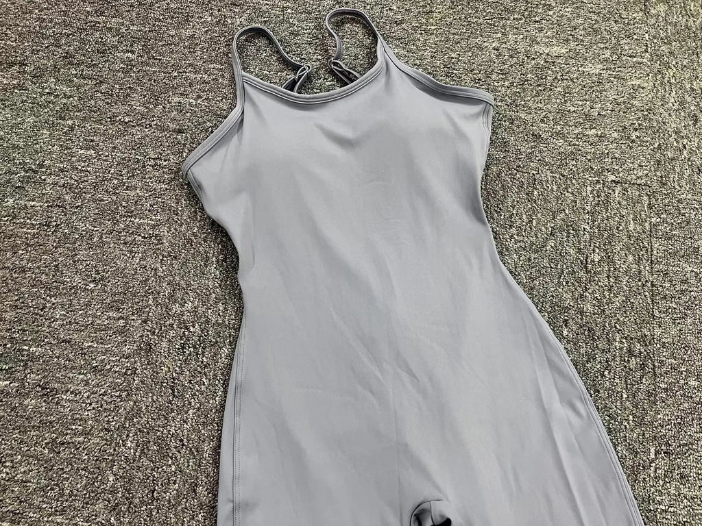 Workout Jumpsuit Sports Overalls Women Tracksuit Rompers Gym Clothing Running Fitness Suits Gym Short Sportswear Yoga Set