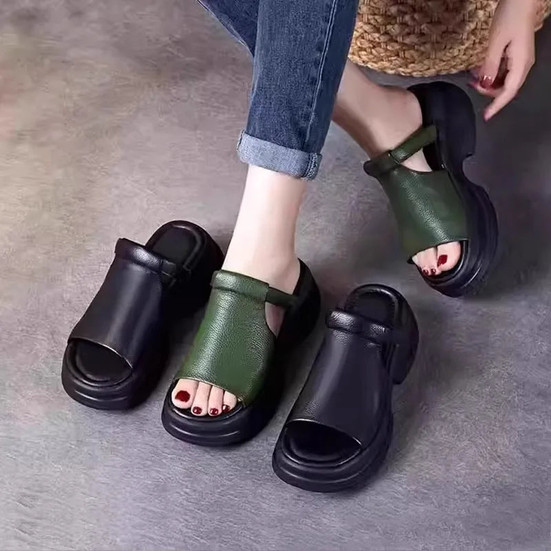 Emma Leather Sandals