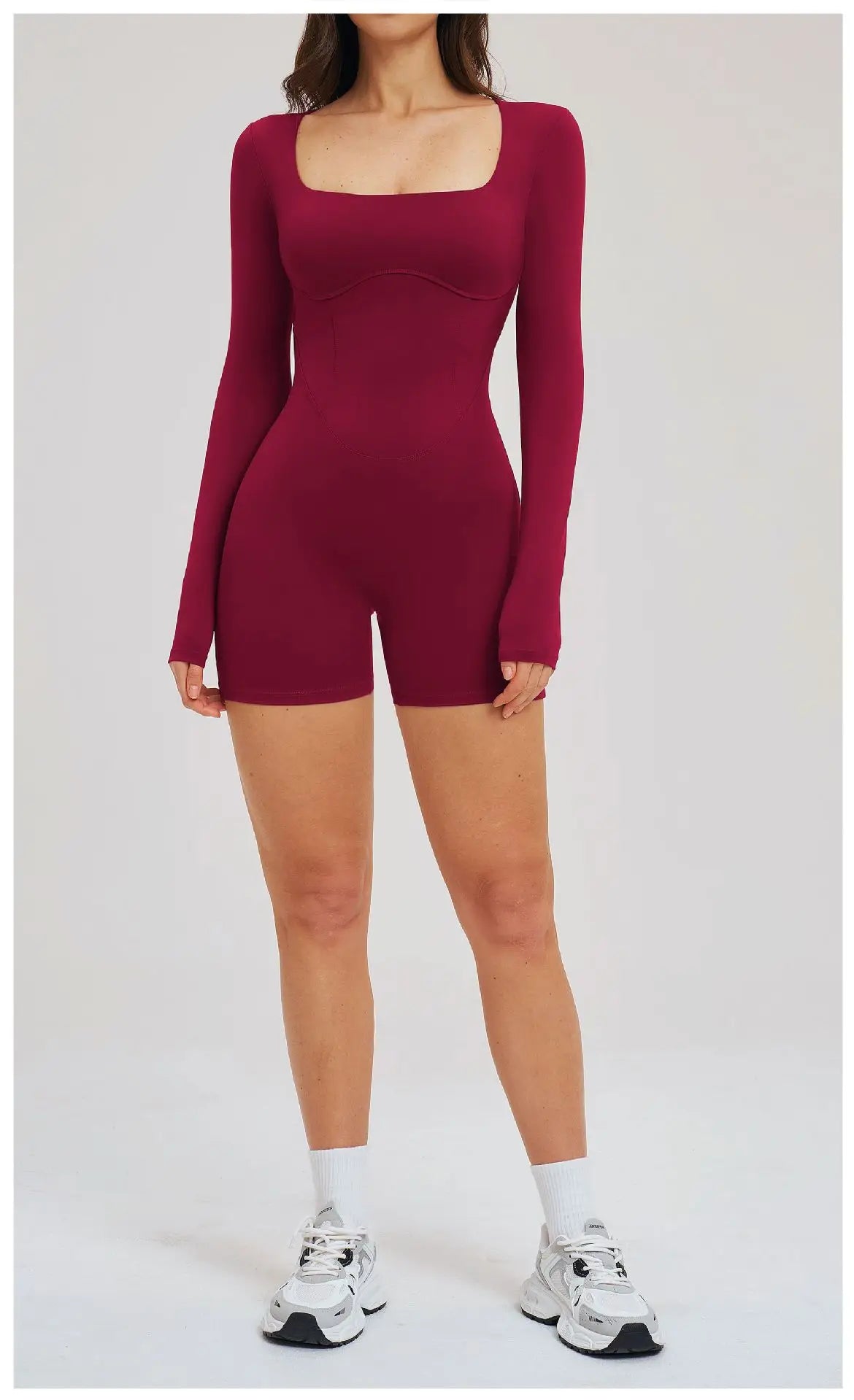 Women Bodysuits Gym Rompers Push Up Workout Clothes Backless Scrunch Fitness Sports Yoga Bodysuit Short Sleeves Fitness Jumpsuit