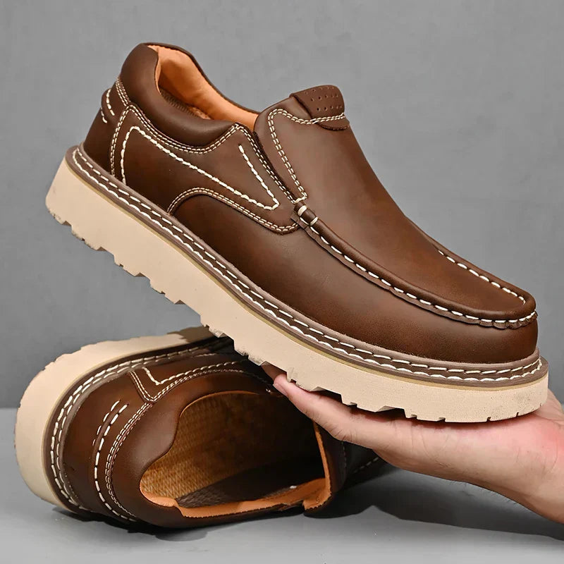 Vittorio Leather Slip-On Oxfords