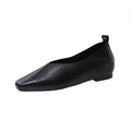 Lina Square Toe Loafers – Women’s Vegan Leather Slip-On Flats