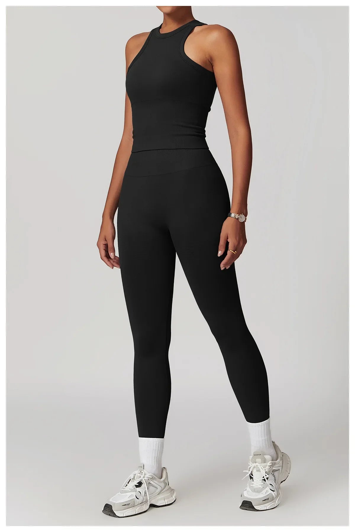 2 Pieces Women's Clothes Seamless Yoga Set Workout Tracksuit Sportswear Gym Clothing High Waist Leggings Fitness Sports Suits
