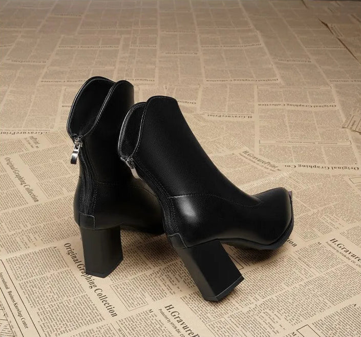 Raven Luxe Chrome Boots