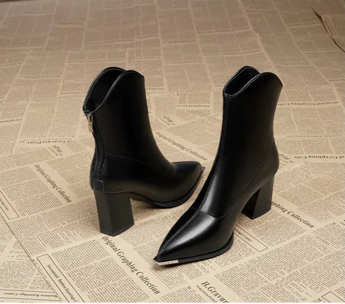 Raven Luxe Chrome Boots