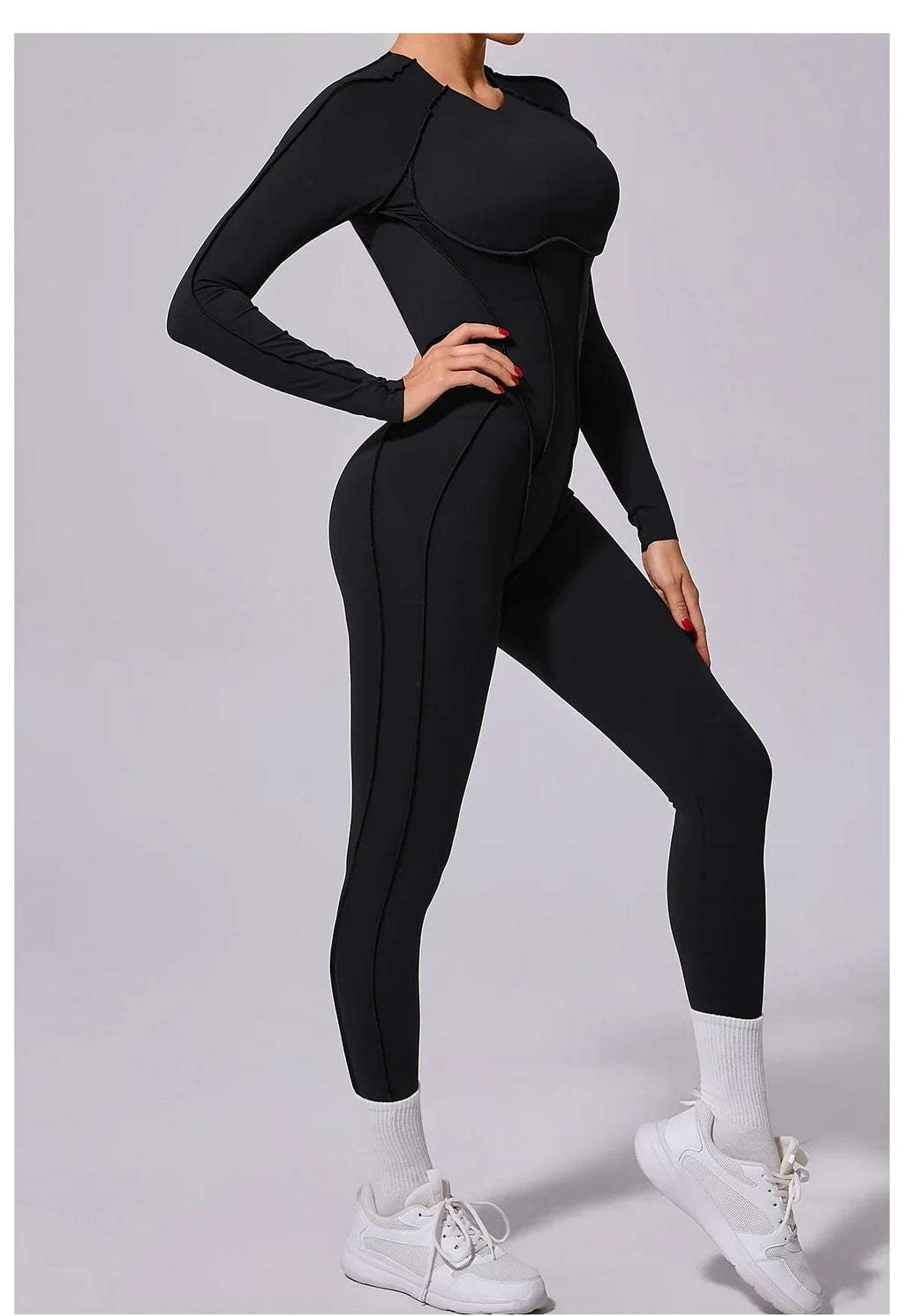 Workout Jumpsuit Sports Overalls Women Tracksuit Gym Clothing Running Long Sleeved Fitness Suits Gym Clothes Sportswear Yoga Set