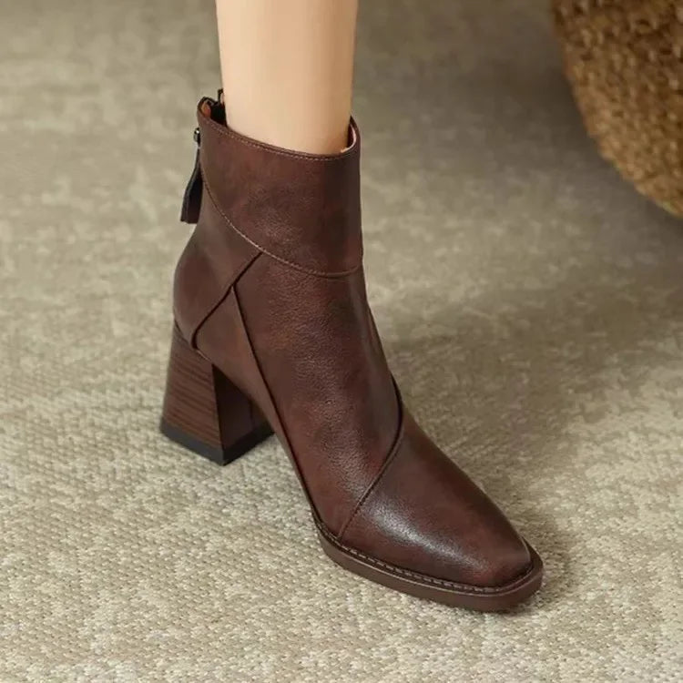 Lucia Leather Ankle Boots