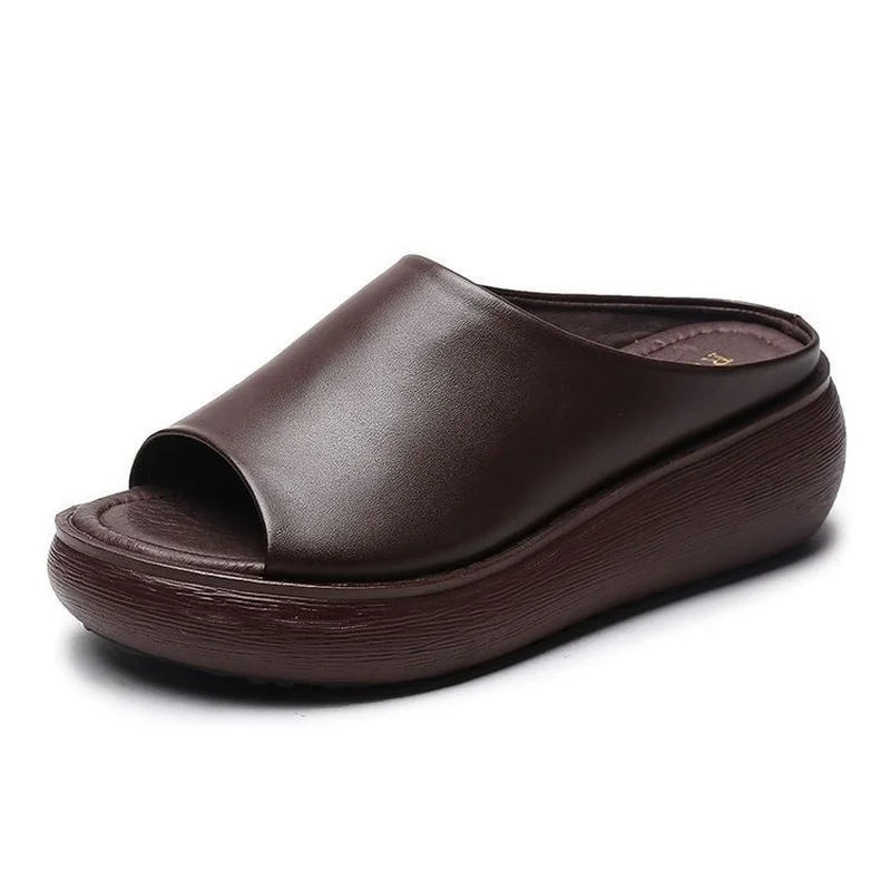 Jade Leather Slippers