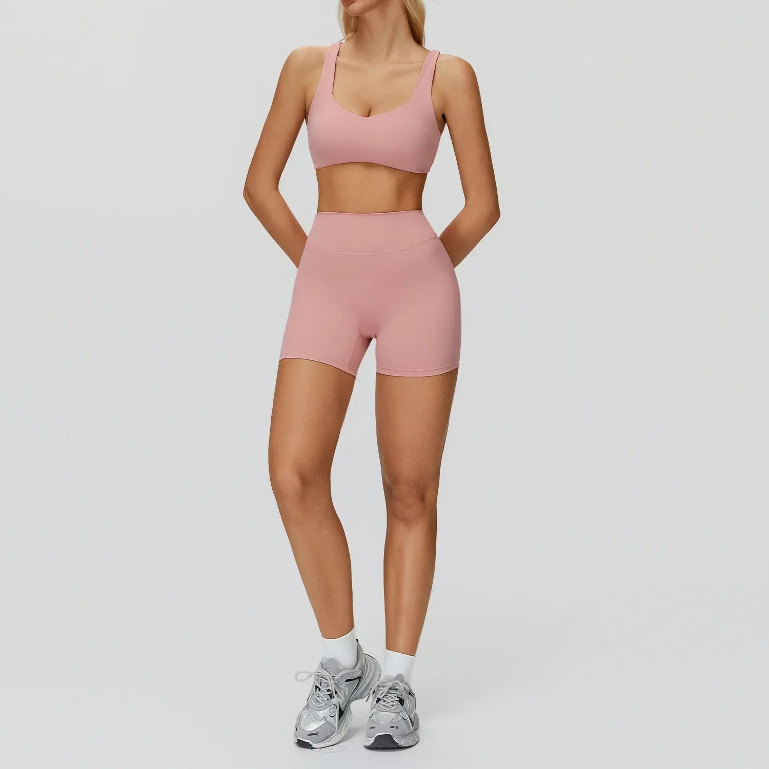 Yoga set 2 pieces women's sportswear gym clothes exercise running fitness set