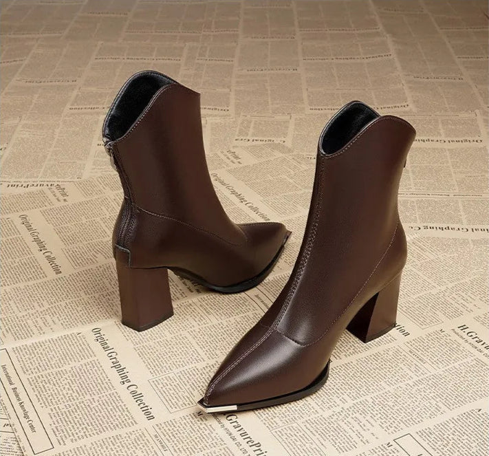 Raven Luxe Chrome Boots