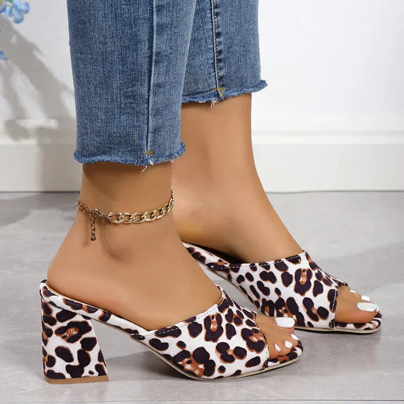 Leopard Lux Sandals