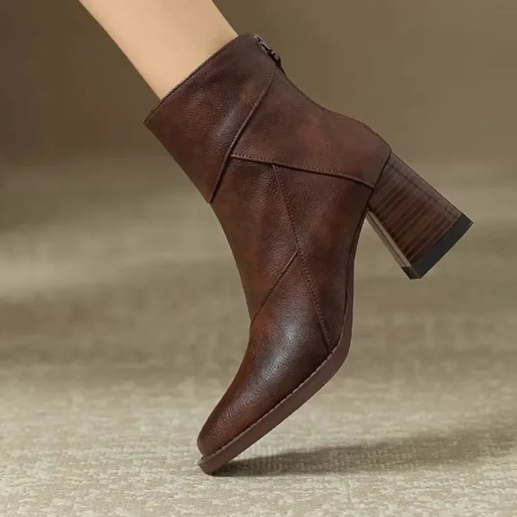 Lucia Leather Ankle Boots