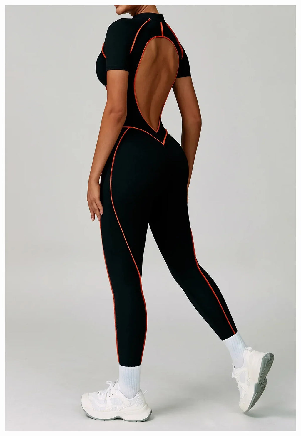 Gym Set Women Training Yoga Suit Sportswear Women Short Sleeves Sports Jumpsuit Fitness Rompers Zipper Push Up Workout Bodysuits