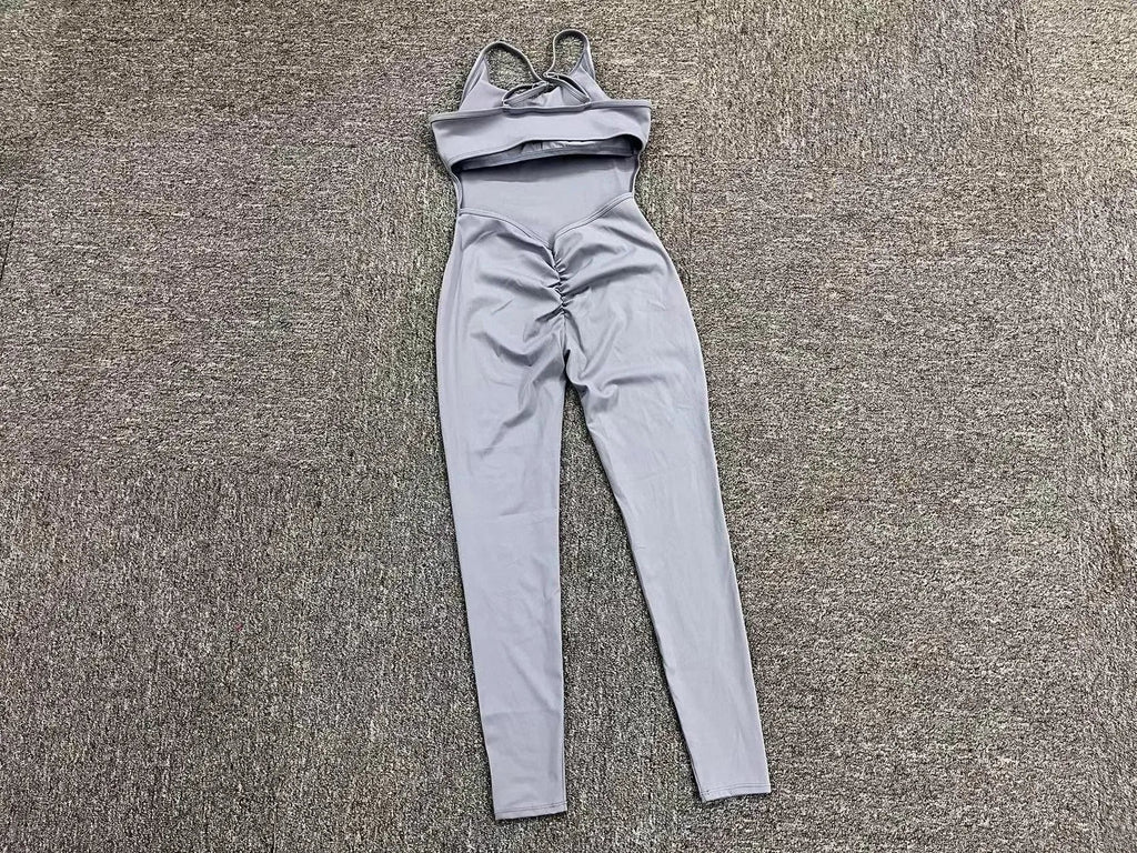 Workout Jumpsuit Sports Overalls Women Tracksuit Rompers Gym Clothing Running Fitness Suits Gym Short Sportswear Yoga Set