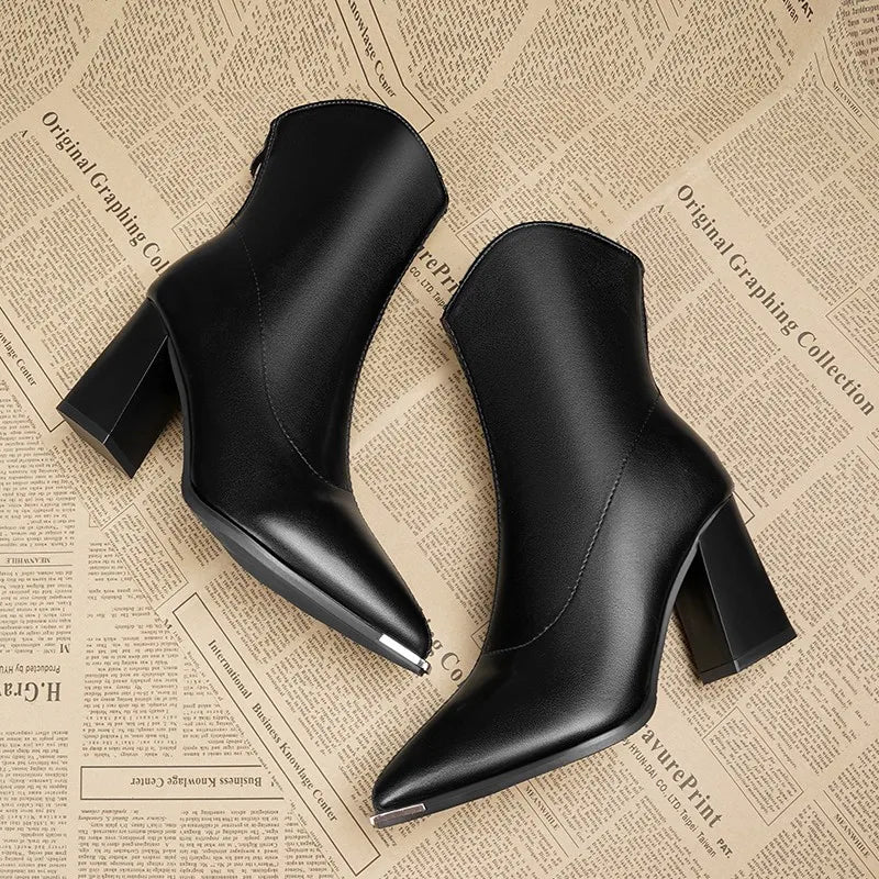 Raven Luxe Chrome Boots