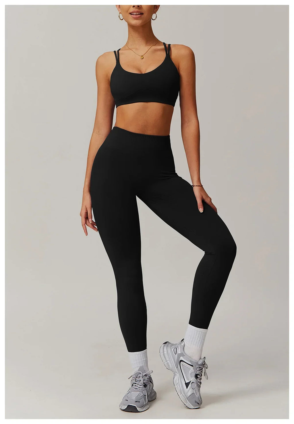 Women's Sports Bra Sexy Criss Cross Straps Back High Support Impact Yoga Underwear Running Fitness Gym Padded Bralette Tops