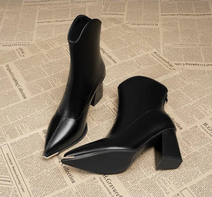 Raven Luxe Chrome Boots