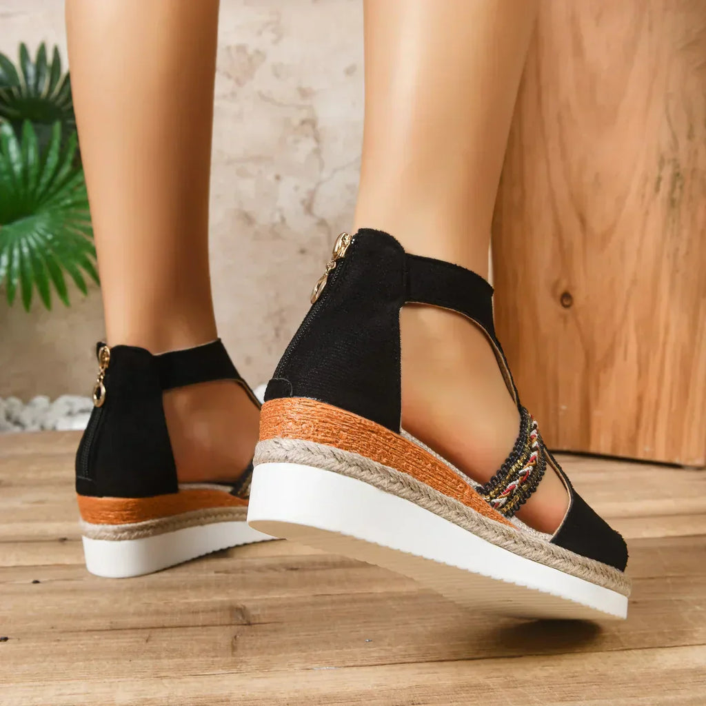 Aria Tribal Wedge Sandal