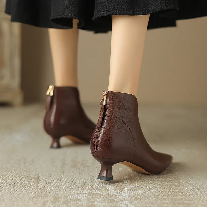 Isabella Pointed Toe Ankle Boots