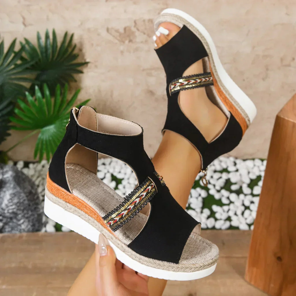 Aria Tribal Wedge Sandal