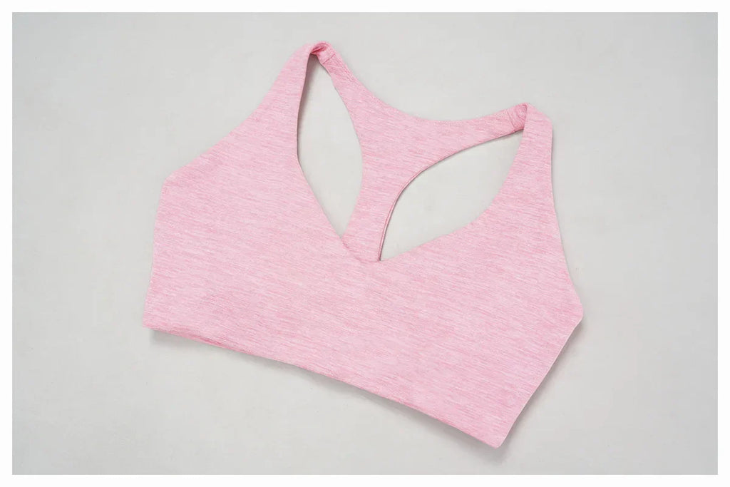 Quick Dry Sports Bra Women Underwear Female Running Gym Bra Push Up Tight Casual Yoga Top V-Neck Bra With Removable Padding Bras
