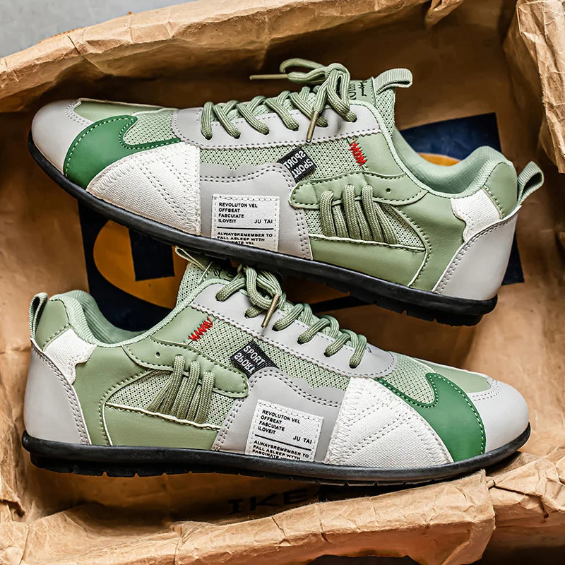 Racer Panel Low-Top Sneakers