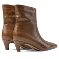 Elara Croc Ankle Boots