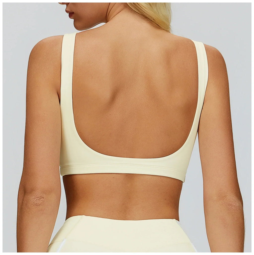 Fitness Underwear Workout Tops Gym Push Up Fitness Sports Bras Sexy Athletic Sport Bra Women Backless Running Gym Yoga Crop Top