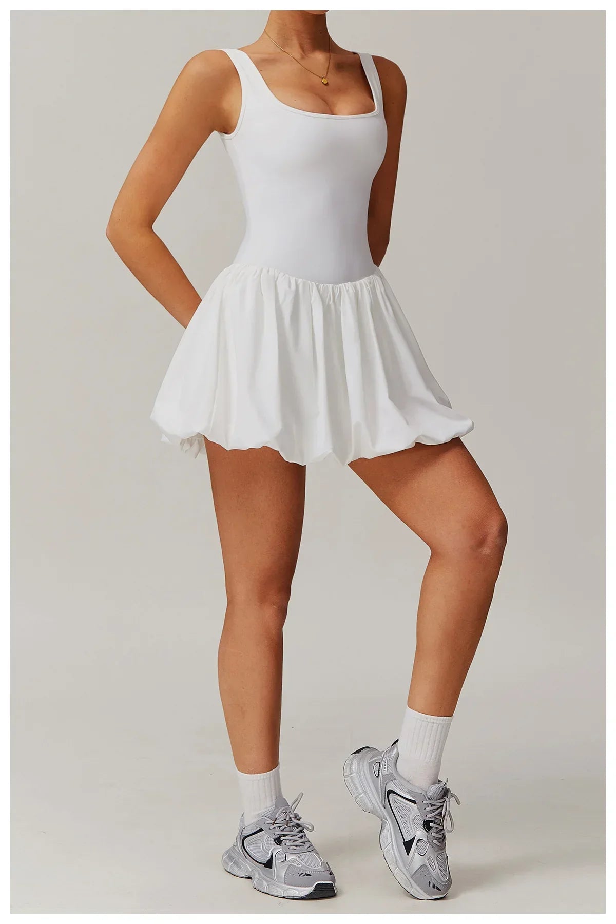 Rompers Women Yoga Jumpsuit Set Sexy Anti Glare One-Piece Jumpsuit Dance Ballet Sports Dress Gym Push up Running Tennis Sports