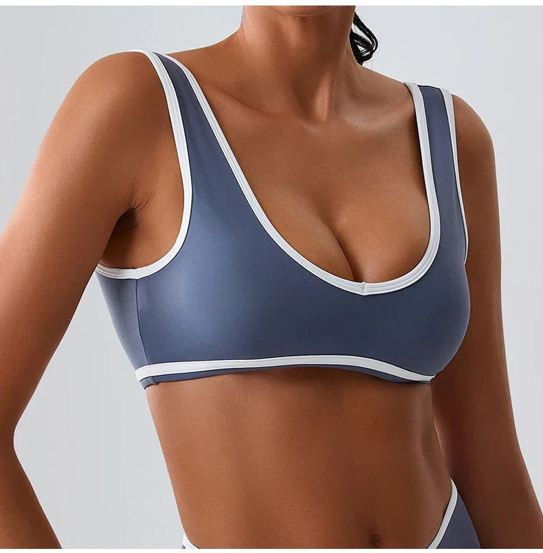 Patchwork Tank Top Women Underwear Gym Women Sports Bra Push Up Crop Tops Fitness Bras Breathable Running Athletic Sportswear