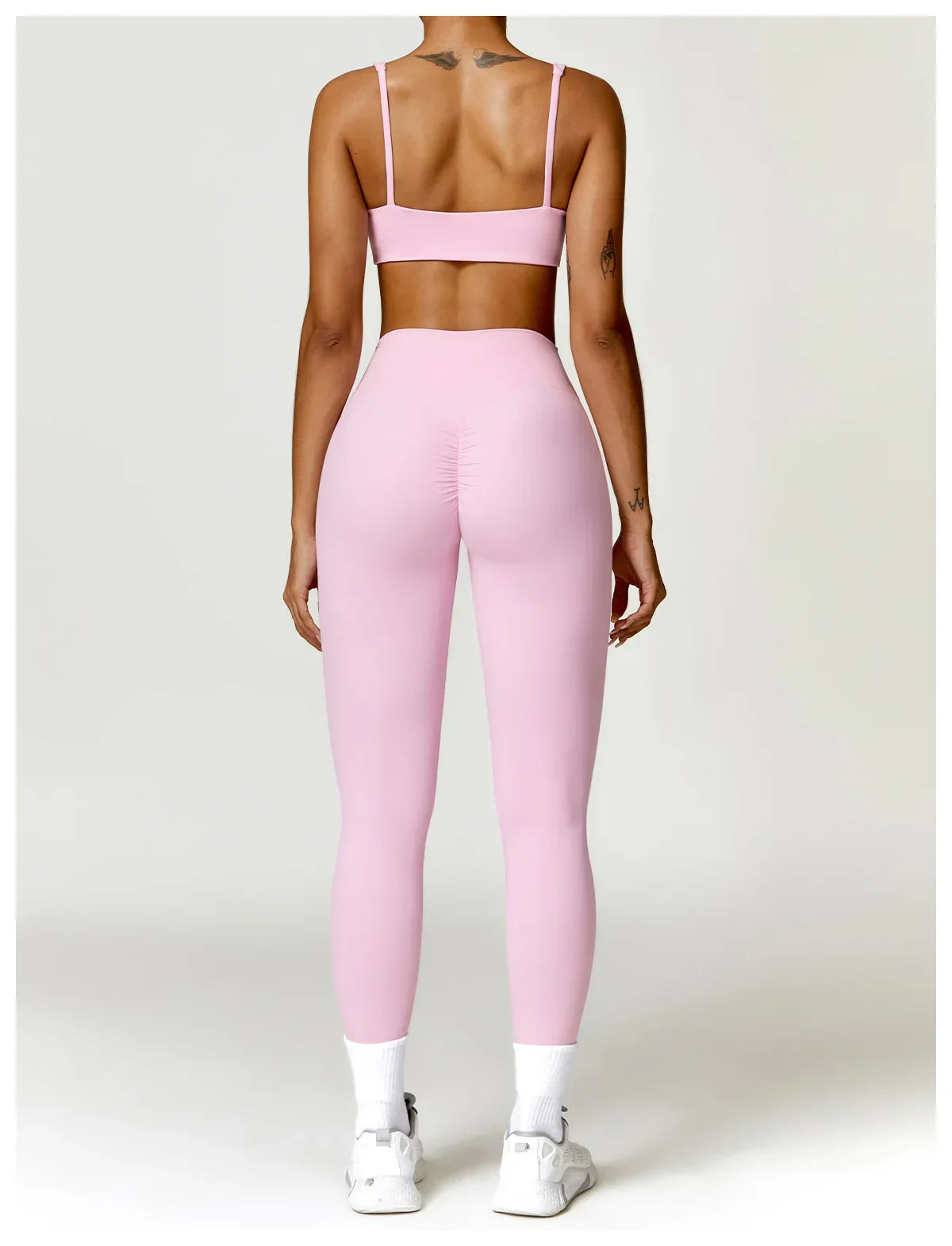 Women Tracksuit Yoga Set 2PCS Sportswear Workout Clothes Athletic Wear Gym Legging Fitness Bra Crop Top Long Sleeve Sports Suits