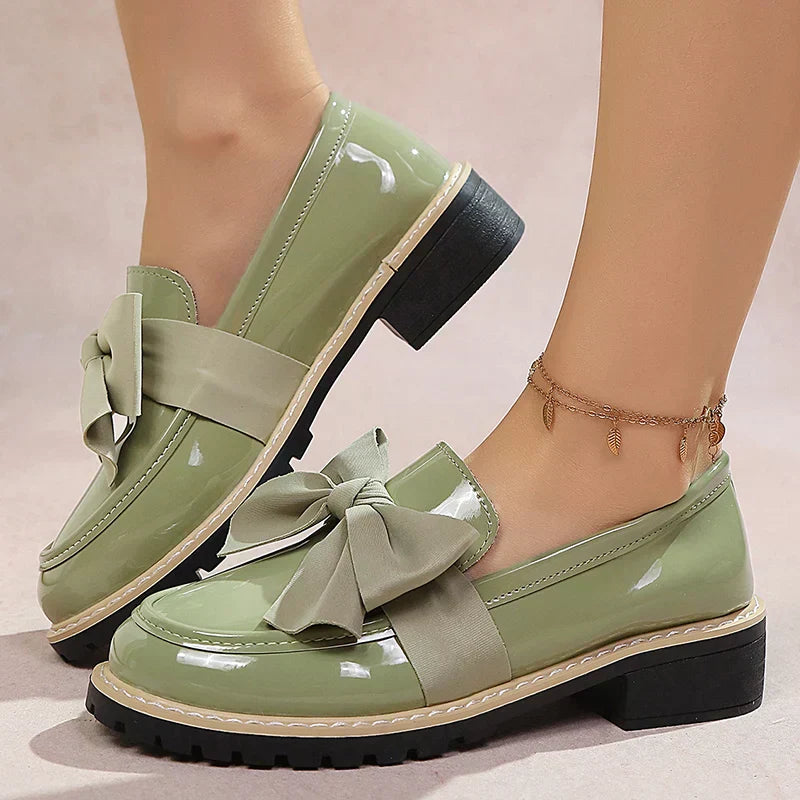 Carmen Bow Platform Loafers