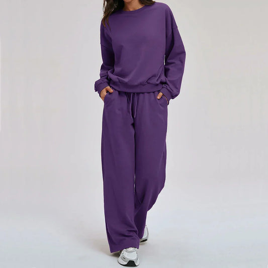 2-piece Yoga Set Women's Hoodie Set Winter Loose Long Sleeved Sports Set Outdoor Fitness Set Cycling Shorts Casual Set