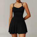 Gym Jumpsuits Women's Fitness Suit Short Sets Sports Overalls for Woman Tracksuit Yoga Clothing Workout Sportswear Short Skirt