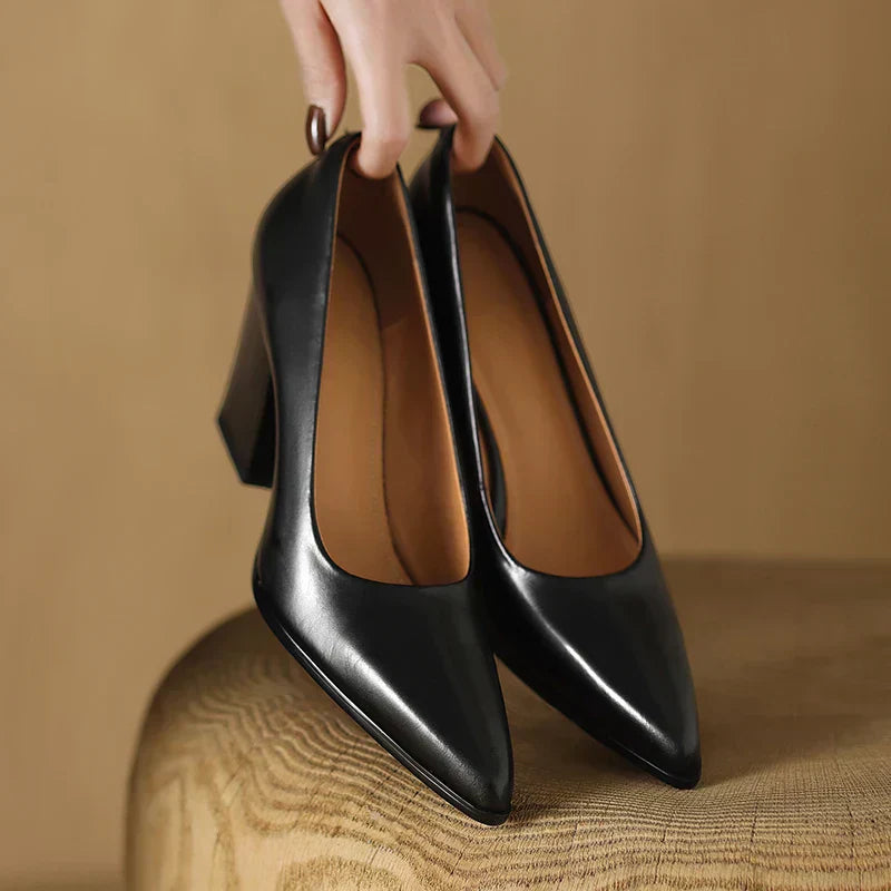 Sofia Leather Pumps