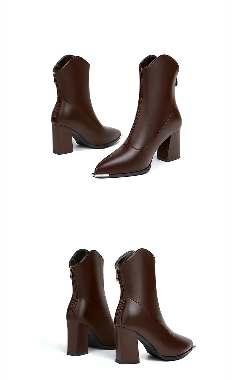 Raven Luxe Chrome Boots