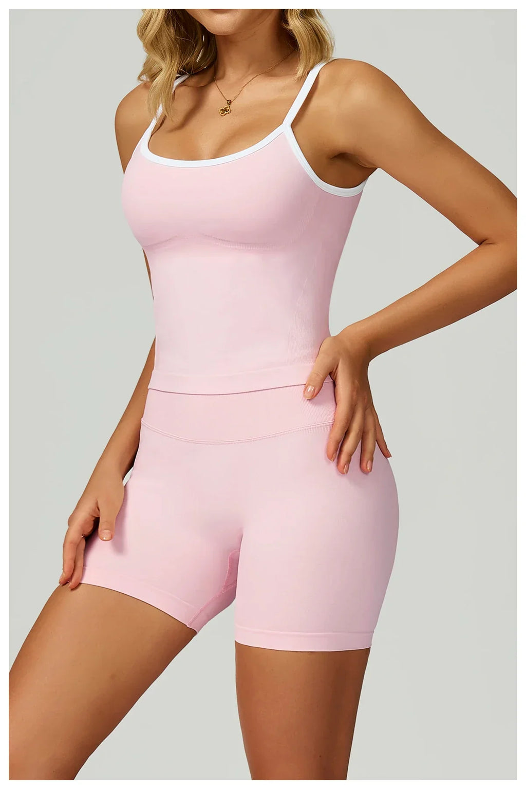 Seamless Sports Fitness Vest with Chest Pad Summer Shockproof Beauty Back Nude Feeling Suit Pilates Training Yoga Top Yoga Bras